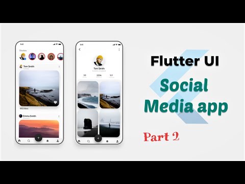 Flutter Social Media UI - Speed Coding | Part 2