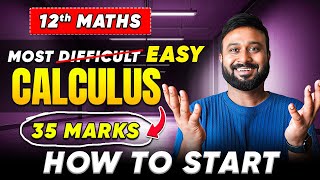 🔥 How to Start Calculus in Class 12 Maths 📘 | Perfect Shuruaat 🧠 ✨ 35 Marks