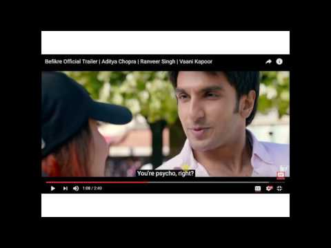 Befikre Movie Trailer | Aditya Chopra | Ranveer Singh | Vaani Kapoor