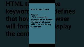 Html tags and Its uses and definition 02. what is tags #navbodhteacher #html5 #fullstackdeveloper