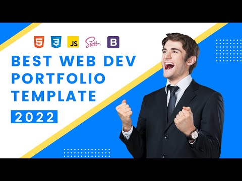 Best web developer portfolio website template 2022 | HTML CSS JAVASCRIPT
