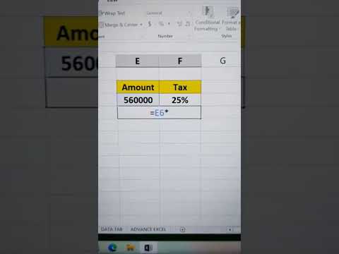 Calculate Tax Amount in Excel 2024 #trending  #trendingshorts  #shorts  #shortsfeed #excelshortcuts
