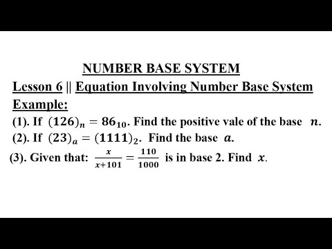 Equation Involving Number Base.