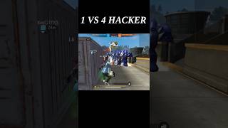 1 VS 4 HACKER 🍷👽 #1vs4hacker #1vs4  #ytshorts  #viral