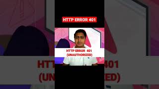 HTTP ERROR 401 #http #https #hacking #webserver