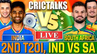 🔴 Live: IND vs SA, 2nd T20I, Cricket Live Match Today Score Commentary, India v South Africa
