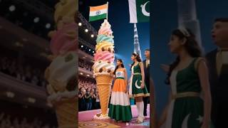INDIA V/S PAKISTAN 🍦🍦🍦 ICE CREAM🍦🍦🍦  making competition between two girls #shorts #trending #ice