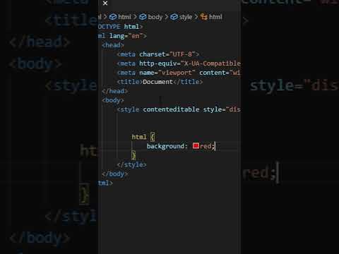 HTML style tag trick you need to know #shorts #html #webdevelopment