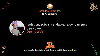 Isolation, actors, sendable… a concurrency deep dive