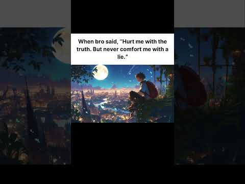 When bro said 🗣,"Hurt me with the truth.. #life #anime #manga #peace #relatabe #animeedit