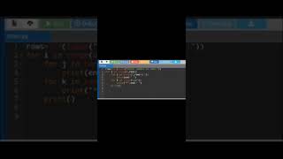 Pyramid pattern #python #programming #techworld#viral#shortsviral