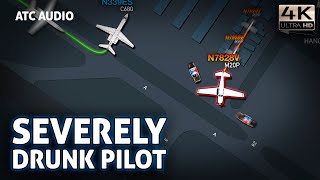 When Alcohol Meets Aviation: ATC Stops Impaired Pilot from Taking Off. Real ATC Audio