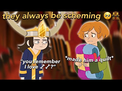 abaddon and esther being besties for 5 minutes straight (haunted hotel)