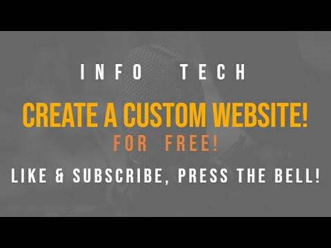 How to create a free website in 10 mints | With free domain and hosting | InfoTech
