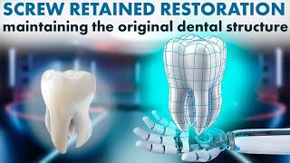 A screw retained restoration of the bridge on the upper jaw. Temporary bridge for their daily use
