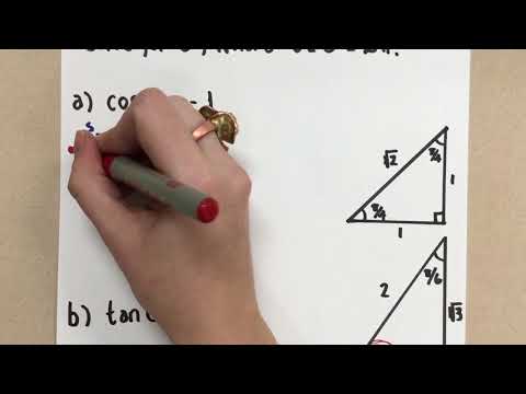 Finding Angles Using Special Angles (Radians)