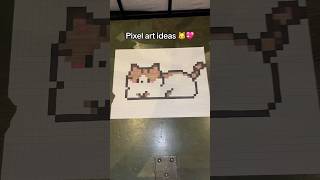 Pixel art ideas 🐱💖 #pixelartideas #art #pixelart  #drawing #fyp #cat #heart #kitten