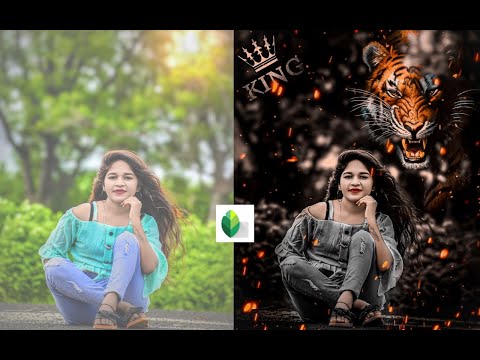 Snapseed tiger photo editing | Snapseed background change editing | photo editing video and preset |