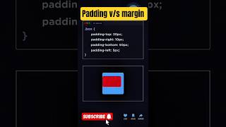 CSS margin vs padding difference explained  #programming #development #webdesign #codingtutorial 😂😂