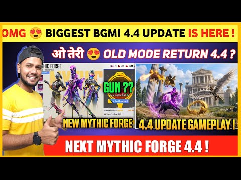 BIG UPDATE 😍 Bgmi 4.4 Update | Next Mythic Forge Bgmi | Bgmi New Update Features & Gameplay