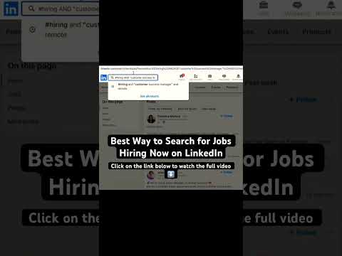 Better way to search for jobs on LinkedIn #shorts #hiring #remotework #linkedintips #jobsearch