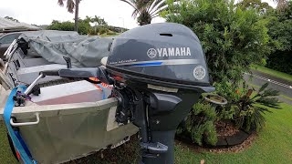 Yamaha F25 4 stroke 25hp outboard first thoughts after first trip out