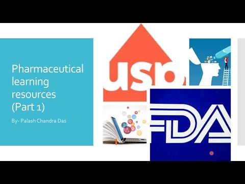 Pharmaceutical learning resources (Part 1) - Get free courses (i.e. USP, FDA) with certification