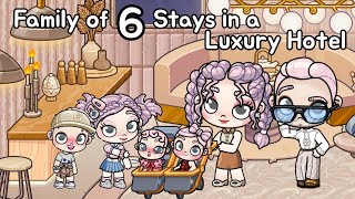 Family of 6 Stays in a Luxury Hotel ✨🏨 | Avatar World Roleplay | Pazu 