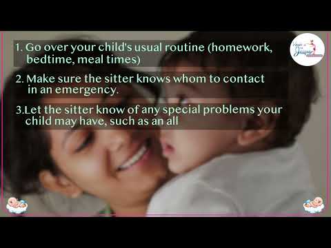 Babysitter instructions