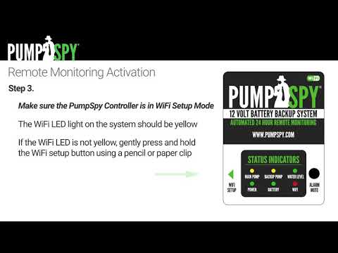 PumpSpy WiFi Battery Backup System Activation