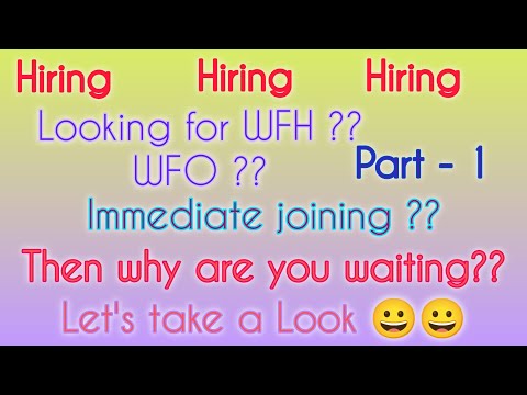Huge openings waiting for you. WFH WFO & Immediate joining. Part - 1 @Medicalcodingjobsforall
