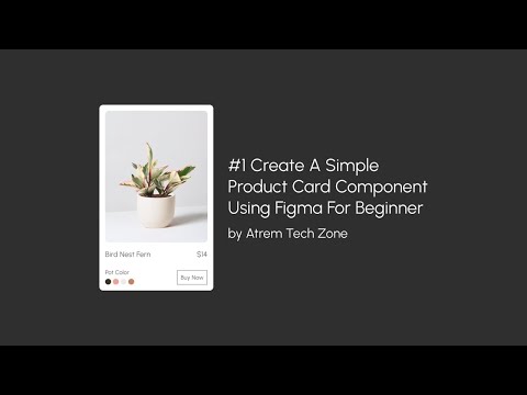 01 One Minute UI Product Cards Plant Shop | Atrem Tech Zone #OneMinuteATZ