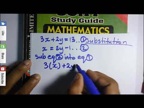 How to Solve Simultaneous Equation (Substitution Method)?
