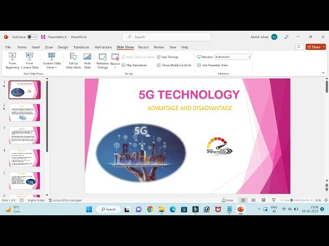 Make PowerPoint Presentation On 5G | 5जी के फायदे और अनुप्रयोग