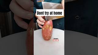 Peeling sweet potato ideas 🍠 #cuttingskills #skills #cheflife #instagram #reels #chefwire