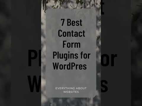 7 Best Contact Form Plugins For Wordpress | Wordpress Contact Form | Contact Form 7