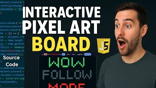 Create a Pixel Art Board with JavaScript (Fun HTML & CSS Project)