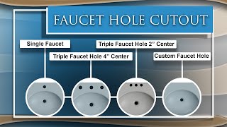 Custom Lavatory Vanity Tops | Faucet Hole Cutout | Grifform Innovations