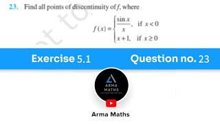 Exercise 5.1| Question no.23 | class 12 NCERT | #continuityanddifferentiabilityclass12