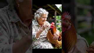 Grandmother had a hen that laid very few eggs 😭 #ai #hen #grandmother