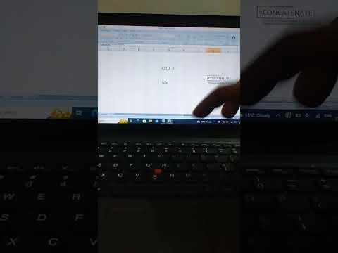 How to Combine 2 different cells Words or Sentences in Excel by using command #edit #excel #short