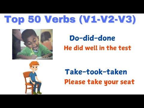 Learn 50 ACTION Verbs with Everyday Sentences