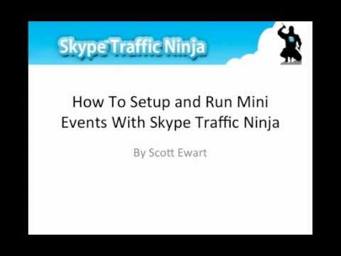 How To Run Skype Traffic Ninja Mini Events