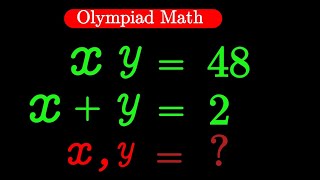 Solve for X and Y in the set of equations | Olympiad mathematics 