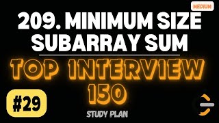 Leetcode | 209. Minimum Size Subarray Sum | Medium | Java Solution