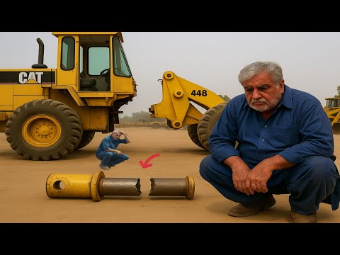 Caterpillar Loader Broken Center Pin – Repaired Like Brand New by Pakistani Mechanic