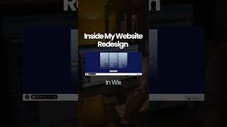 Sneak a peek inside my website redesign on #wix #webcreator #websitecreator