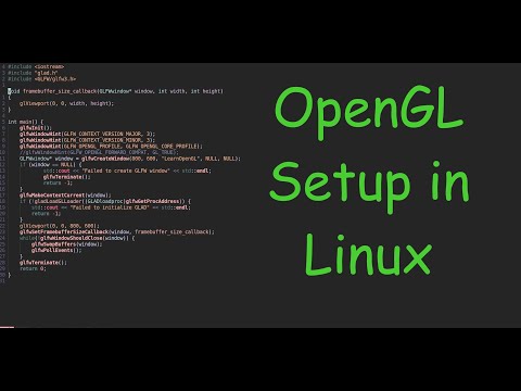 OpenGL setup in Linux | C++