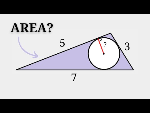 Area of Shaded Region? With Missing Radius