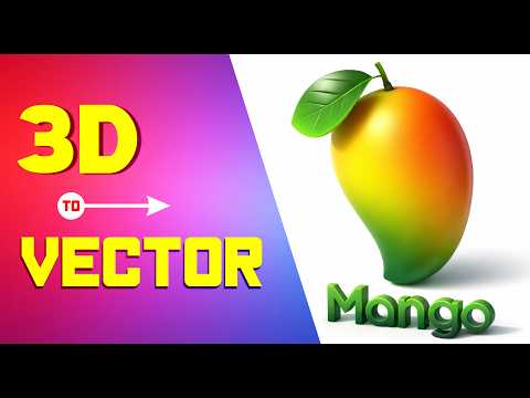 Vector to 3D Logo Transformation   Realistic Mango Design Tutorial